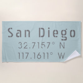San Diego Breedlengtegraad Strandlaken