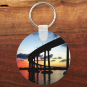 San Diego Bridge Sunset Sleutelhanger (Voorkant)
