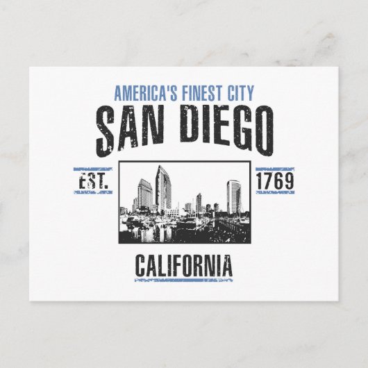 San Diego Briefkaart (Voorkant)