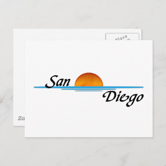 San Diego Briefkaart (Voorkant / Achterkant)