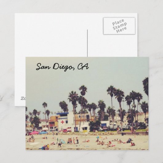 San Diego Briefkaart (Voorkant / Achterkant)