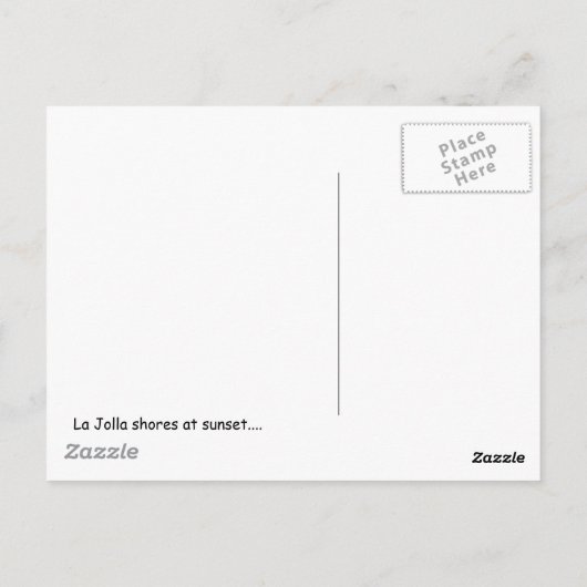 San Diego, Briefkaart (Achterkant)