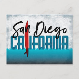 San Diego Briefkaart California Surfboard