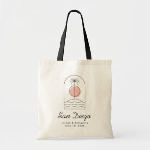 San Diego bruiloft bestemming welkomsttassen Tote Bag