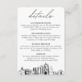 San Diego bruiloft details behuizing Kaart (Voorkant)