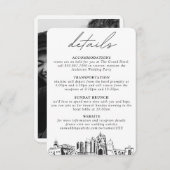 San Diego bruiloft details behuizing Kaart (Voorkant / Achterkant)