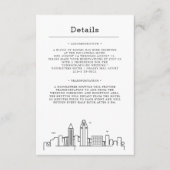 San Diego bruiloft | Gegevens van bezoeker Informatiekaartje (Voorkant)