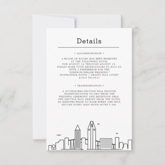 San Diego bruiloft | Gegevens van bezoeker Kaart (Voorkant)