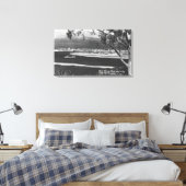 San Diego, CA Bay en City uit Point Loma Canvas Afdruk (Insitu (Slaapkamer))