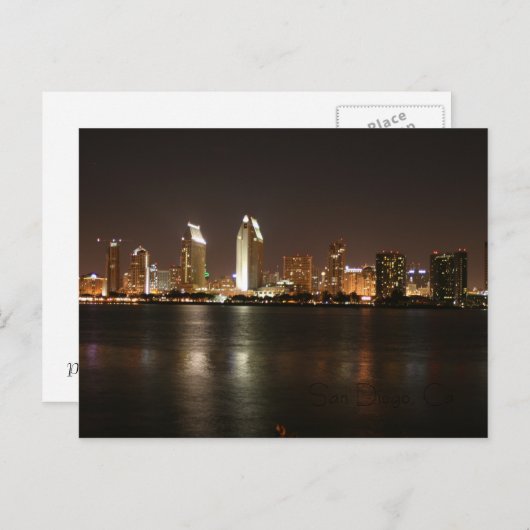 San Diego, Ca Briefkaart (Voorkant / Achterkant)