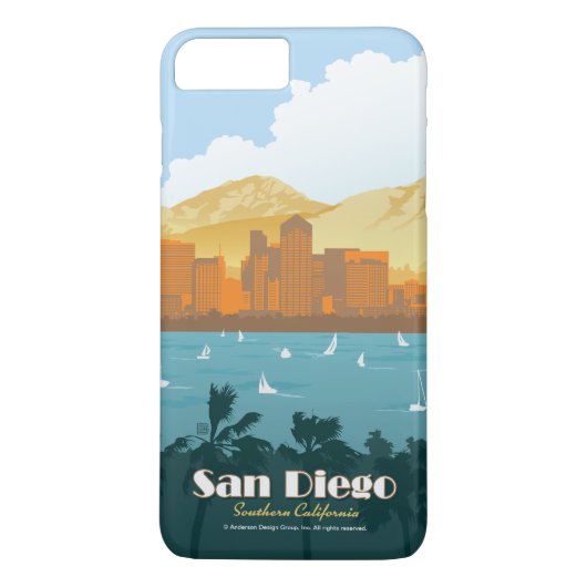 San Diego, CA Case-Mate iPhone Case (Achterkant)
