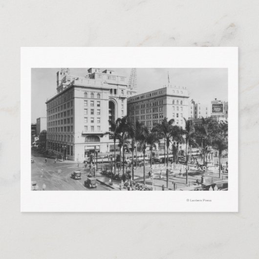 San Diego, CA City Uitzicht US Grant Hotel Briefkaart (Voorkant)