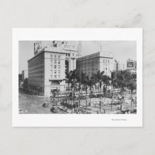 San Diego, CA City Uitzicht US Grant Hotel Briefkaart