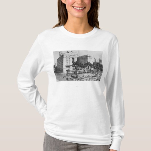San Diego, CA City Uitzicht US Grant Hotel T-shirt (Voorkant)