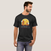San Diego CA Golden Gate Bridge Bad Geography Stup T-shirt (Voorkant volledig)