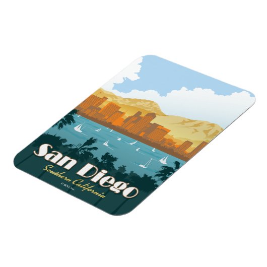 San Diego, CA Magneet (Linkerzijde)