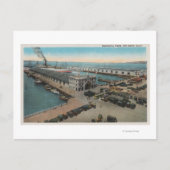 San Diego, CA - Municipal Piers Waterfront Briefkaart (Voorkant)