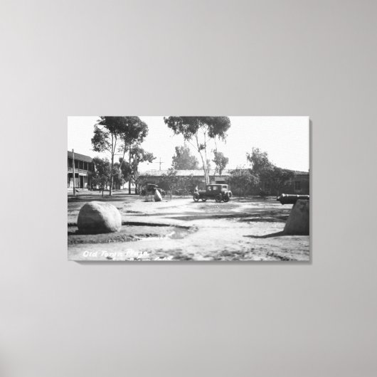 San Diego, CA Old Town Plaza Uitzicht Foto Canvas Afdruk (Voorkant)