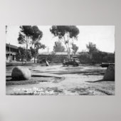 San Diego, CA Old Town Plaza Uitzicht Foto Poster (Voorkant)