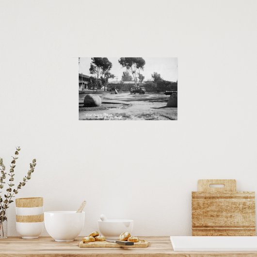 San Diego, CA Old Town Plaza Uitzicht Foto Poster (Keuken)