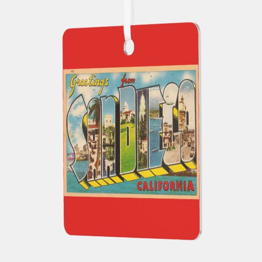  San Diego CA Ornament (Voorkant links)
