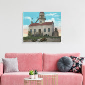 San Diego, CA - oude Spaanse vuurtoren op Canvas Afdruk (Insitu (Woonkamer))
