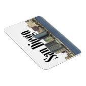 San Diego CA Skyline met San Diego in de lucht Magneet (Rechterzijde)