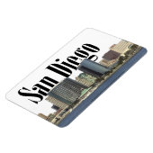 San Diego CA Skyline met San Diego in de lucht Magneet (Linkerzijde)