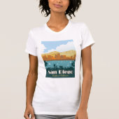 San Diego, CA T-shirt (Voorkant)