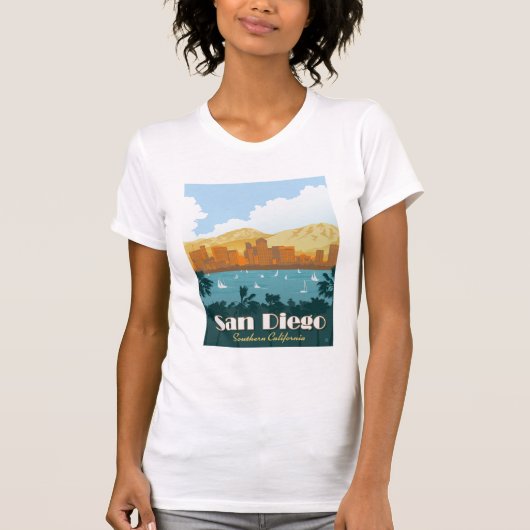 San Diego, CA T-shirt (Voorkant)