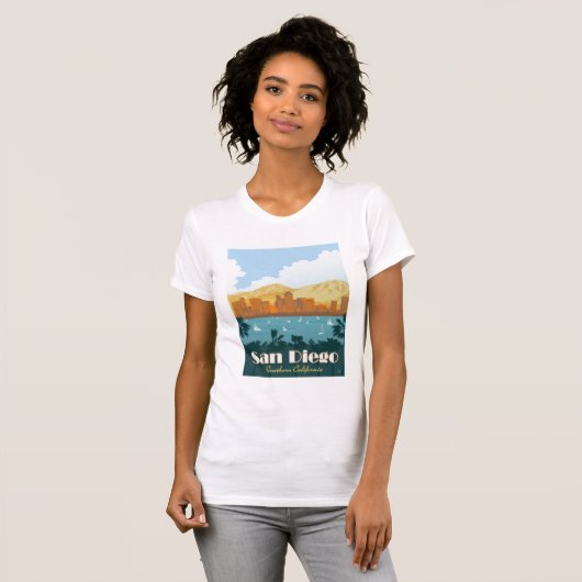 San Diego, CA T-shirt (Voorkant volledig)