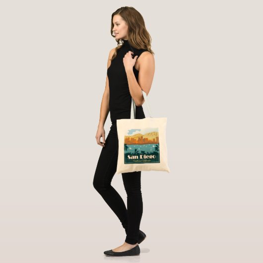 San Diego, CA Tote Bag (Voorkant (model))