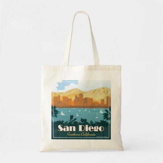San Diego, CA Tote Bag (Voorkant)