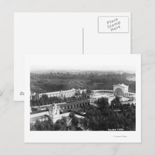 San Diego, CA Uitzicht van Balboa Park Foto Briefkaart (Voorkant / Achterkant)
