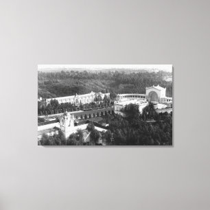 San Diego, CA Uitzicht van Balboa Park Foto Canvas Afdruk