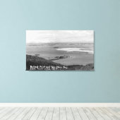 San Diego, CA-Uitzicht van Ballast Point en Bay Canvas Afdruk (Insitu (Houten vloer))