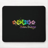 San Diego, Ca Waterverf Beach &amp; Surf Muismat (Voorkant)