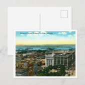 San Diego CA Zakendistrict 1910s Briefkaart (Voorkant / Achterkant)