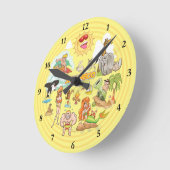 San Diego California Acrylic Clock Ronde Klok (Hoek)