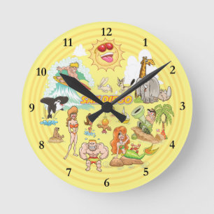 San Diego California Acrylic Clock Ronde Klok