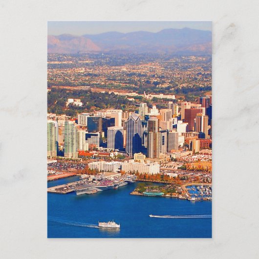 san diego california aerial uitzicht briefkaart (Voorkant)