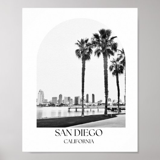 San Diego California Arch fotoprint Poster (Voorkant)