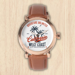 San Diego California Beach Adventure Unlimited Horloge