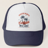 San Diego California Beach Adventure Unlimited Trucker Pet (Voorkant)
