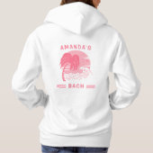 San Diego California Beach Bachelorette Party Hoodie (Achterkant)
