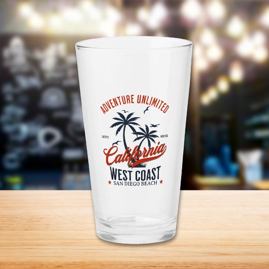 San Diego California Beach Funny San Diego  Glas