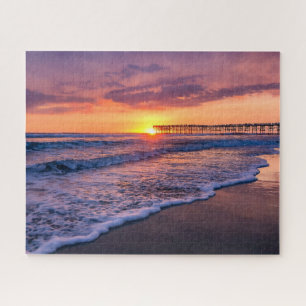 San Diego California Beach Sunset Legpuzzel