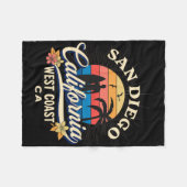San Diego California Beach Surf Summer Vacation Vi Fleece Deken (Voorkant (Horizontaal))