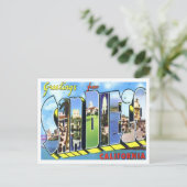 San Diego, California  Big Letters Briefkaart (Staand voorkant)