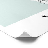 San Diego California Blue Water Street Map Poster (Hoek)